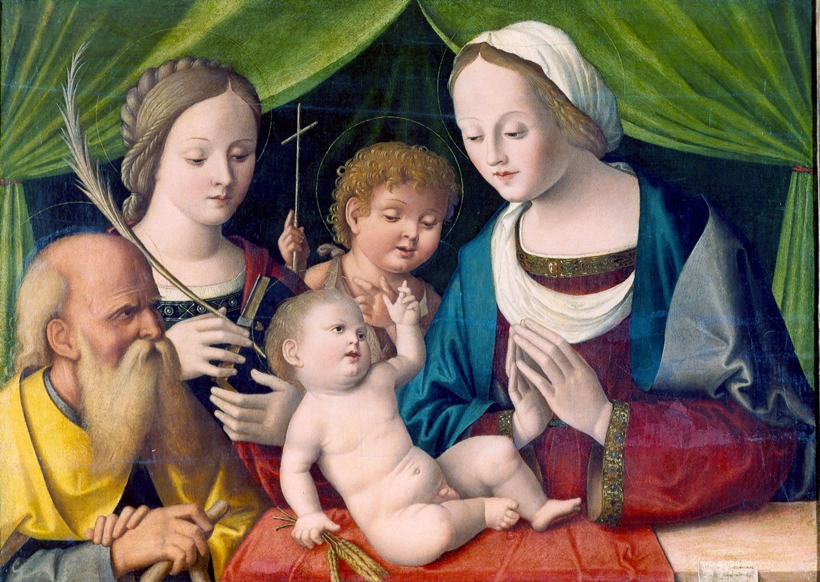 Sacra Famiglia e Santi
